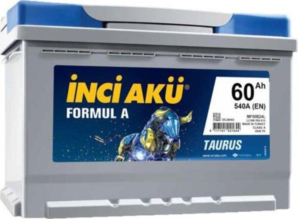 İnci Formul A Taurus 12 V 60 Ah 540 CCA Akü