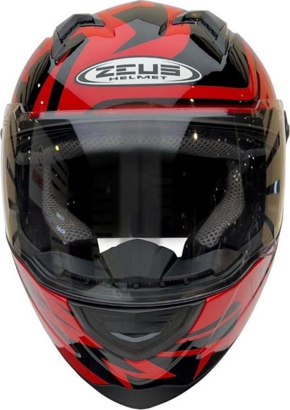 Zeus Zs-811a Al-34 Kapalı Kask Kırmızı-siyah X-LARGE - idefix