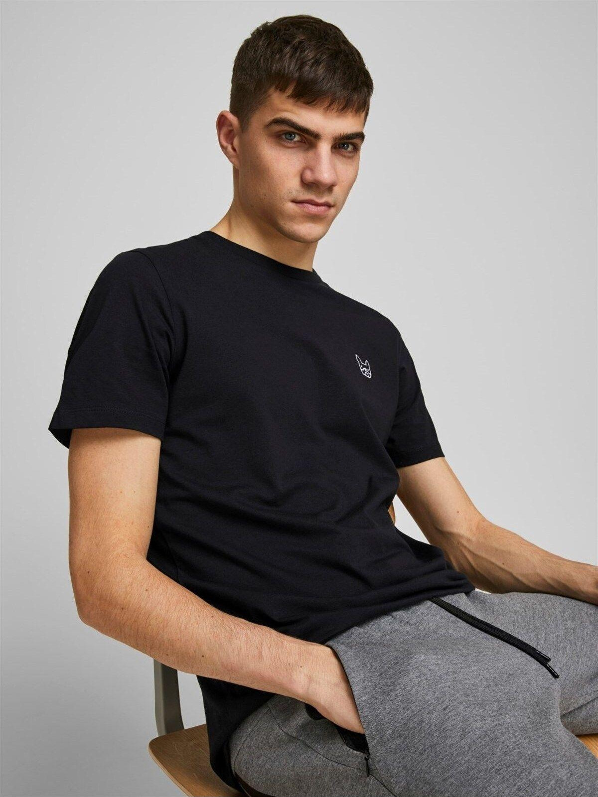 JACK&JONES PLUS Jjecorp Logo Tee: Maglietta Uomo Taglie Forti Con Girocollo, Basic Danese