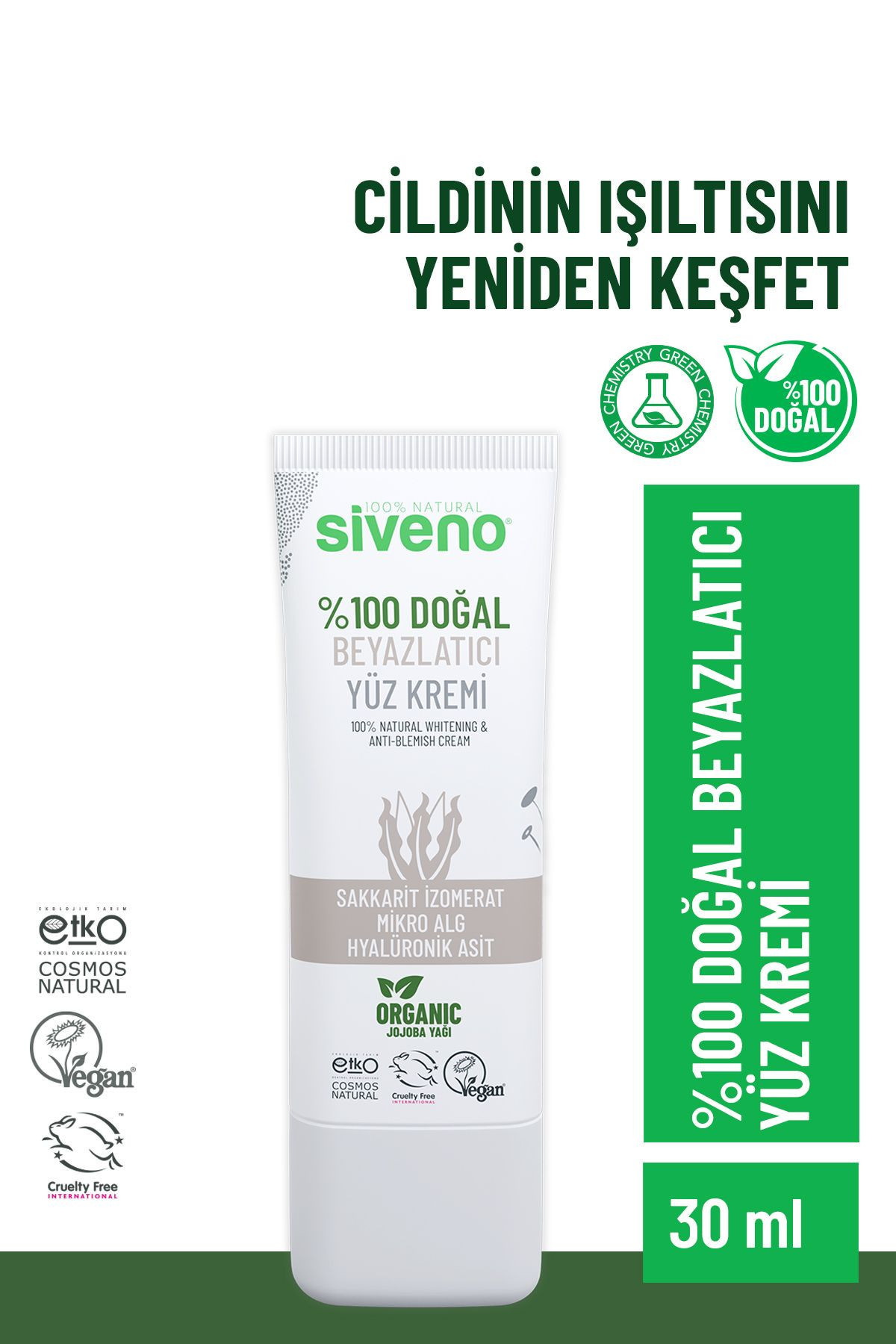 Siveno Doğal Beyazlatıcı Aydınlatıcı 30 ml Leke Kremi