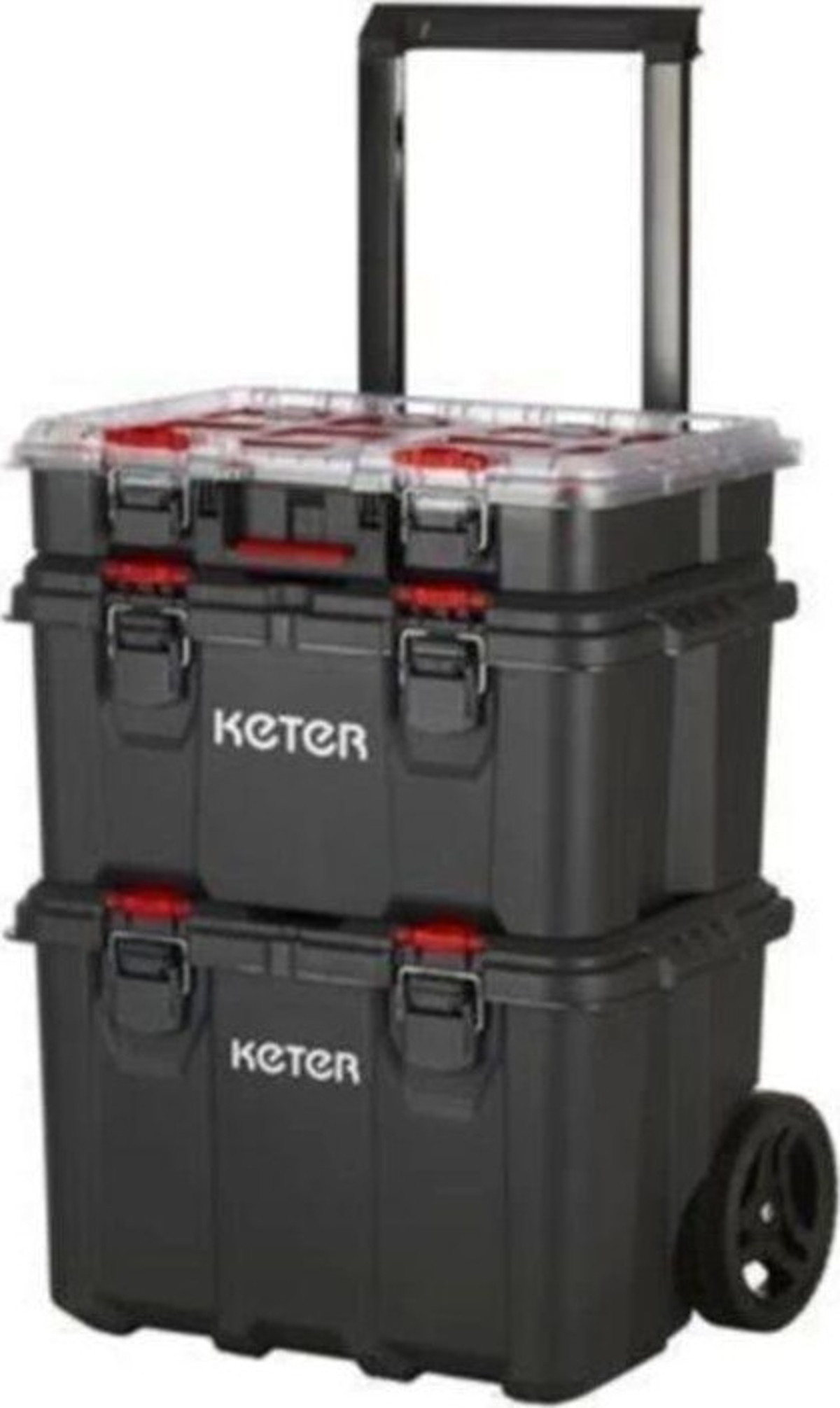 Keter 17210365 Pack N Stack Hart Modular System 3 Katlı Tekerlekli ...