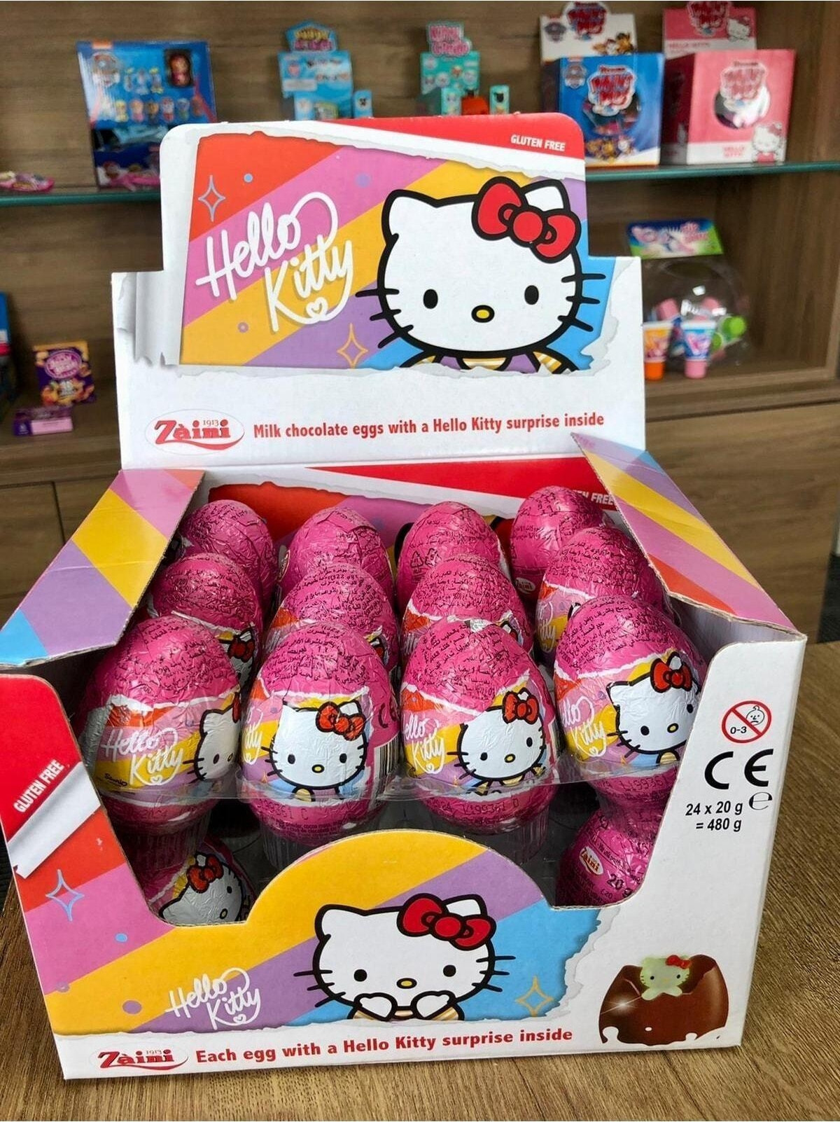Zaini Hello Kitty Glutensiz Çikolatalı Sürpriz Yumurta 192'Li 1