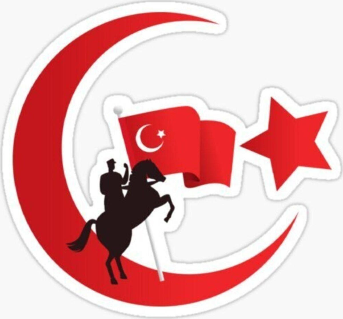 Adesivo Atatürk Per Auto, Moto O MTB – Prodotto In Germania, Alta Qualità