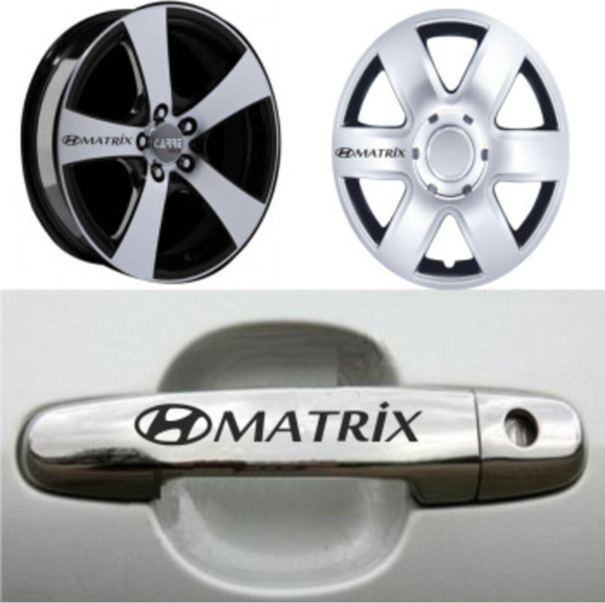 Kapi Matrix Hyundai Matrix Kapı Jant Sticker Yapıştırma 8 Ad - idefix