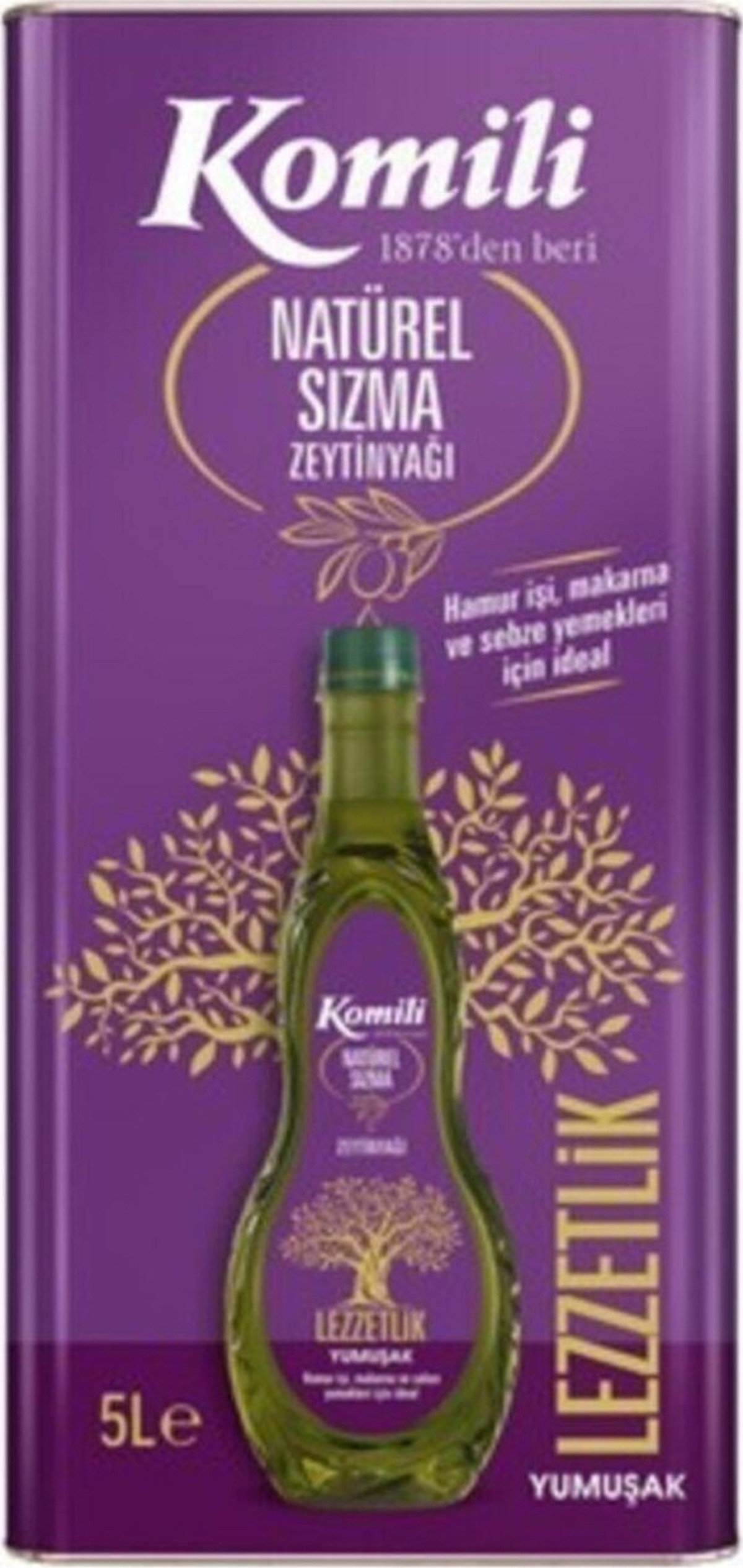 Komili Ege Lezzetlik Yumuşak Natürel Sızma Zeytinyağı 5 lt