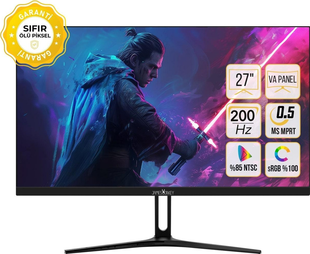 James Donkey Epic E20 27'' 200Hz 0.5Ms FHD VA Panel Gaming Monitör ...
