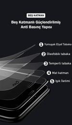 KZY İletişim Apple iPhone 8 Tam Kaplayan Mat Seramik Nano Esnek Ekran Koruyucu - Siyah ZN11522