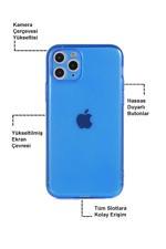 Kılıfmania Apple iPhone 6S Kapak Kamera Korumalı Neon Renkli Silikon Kılıf - Neon Mor ZN11221
