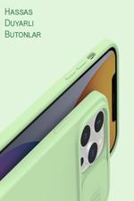 Kılıfmania Apple iPhone XR Kapak Kamera Korumalı Sürgülü Renkli Silikon Kılıf - Kırmızı IR10116