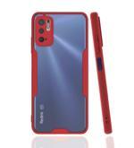 KZY İletişim Xiaomi Poco M3 Pro Kılıf Kamera Korumalı Colorful Kapak - Kırmızı IR9634