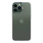 KZY İletişim Apple iPhone 13 Pro Max Kapak Lens Standlı Sararmaz Şeffaf Silikon Kılıf - Koyu Yeşil IR11154
