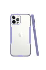 KZY İletişim Apple iPhone 12 Pro Kılıf Kamera Korumalı Colorful Kapak - Lila SN10076