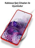 Kılıfmania Samsung Galaxy A54 ile Uyumlu Kapak İçi Kadife Kamera Korumalı Lansman Silikon Kılıf - Kırmızı QR9861