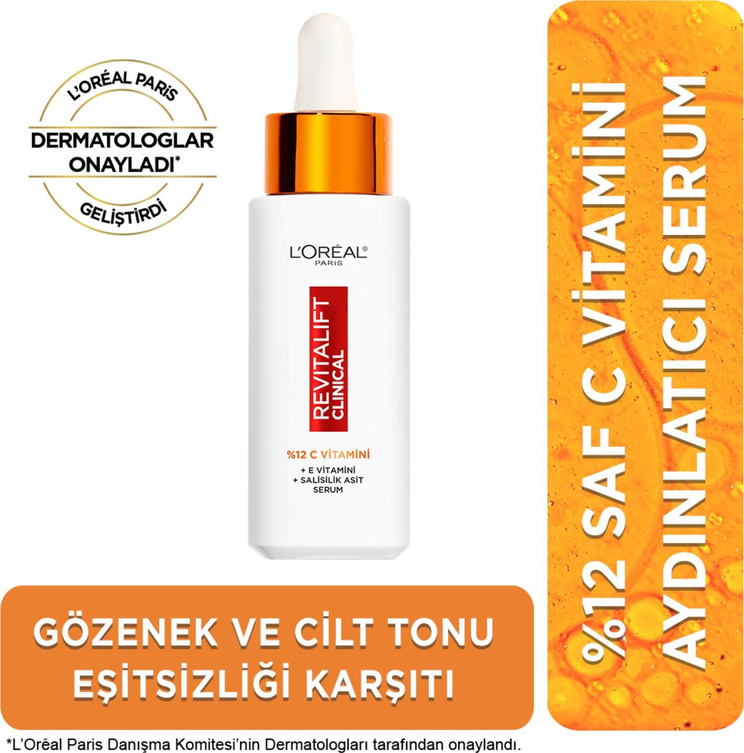 L'Oreal Paris Revitalift Clinical %12 Saf C Vitamini Aydınlatıcı Yüz Serumu 30 ml