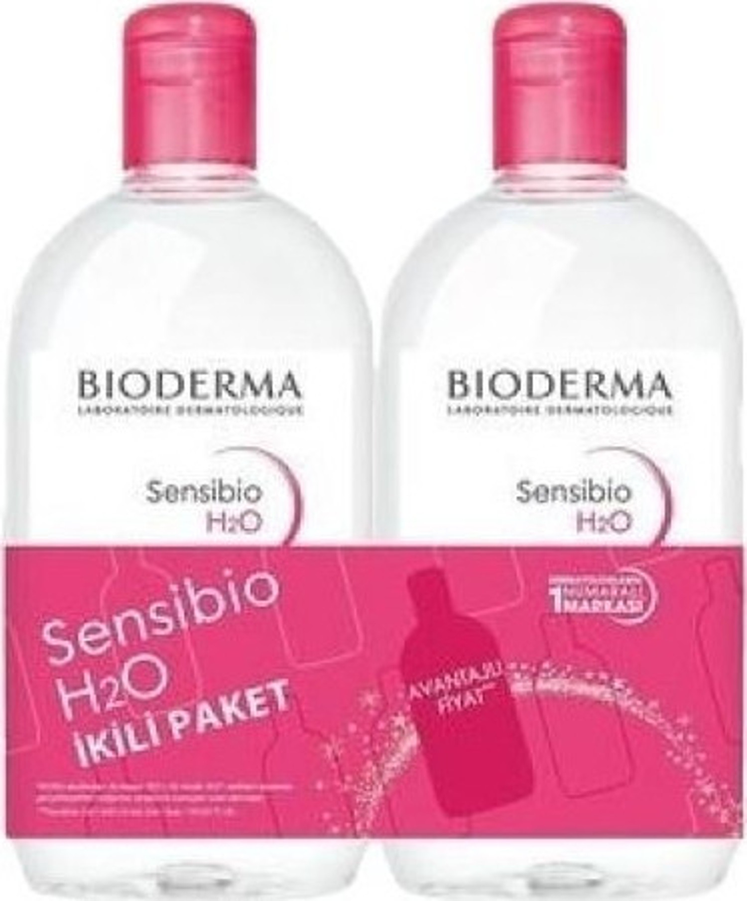 Bioderma Sensibio H2O 500 ml 2 Adet Yüz ve Makyaj Temizleme Suyu