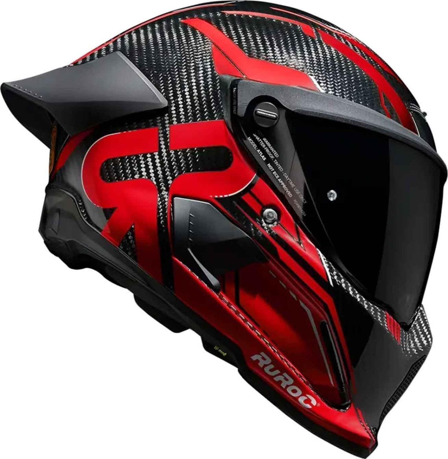 Ruroc ATLAS 4.0 Track Inferno Full Face Motosiklet Kaskı