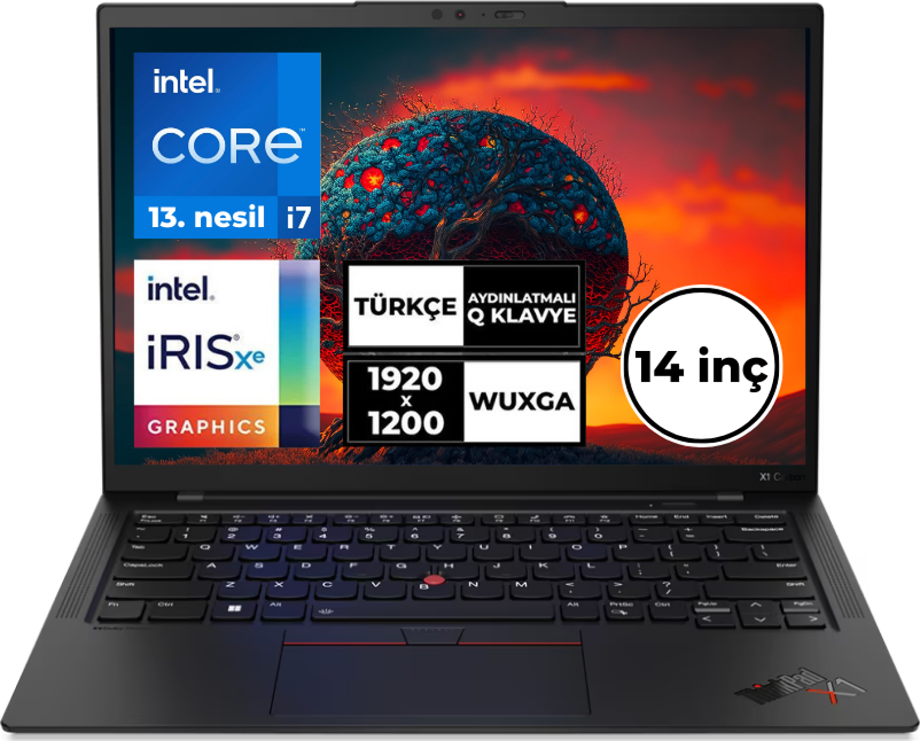 Lenovo Thinkpad X1 Carbon 17-1355U 16 Gb 512 Gb Ssd 14