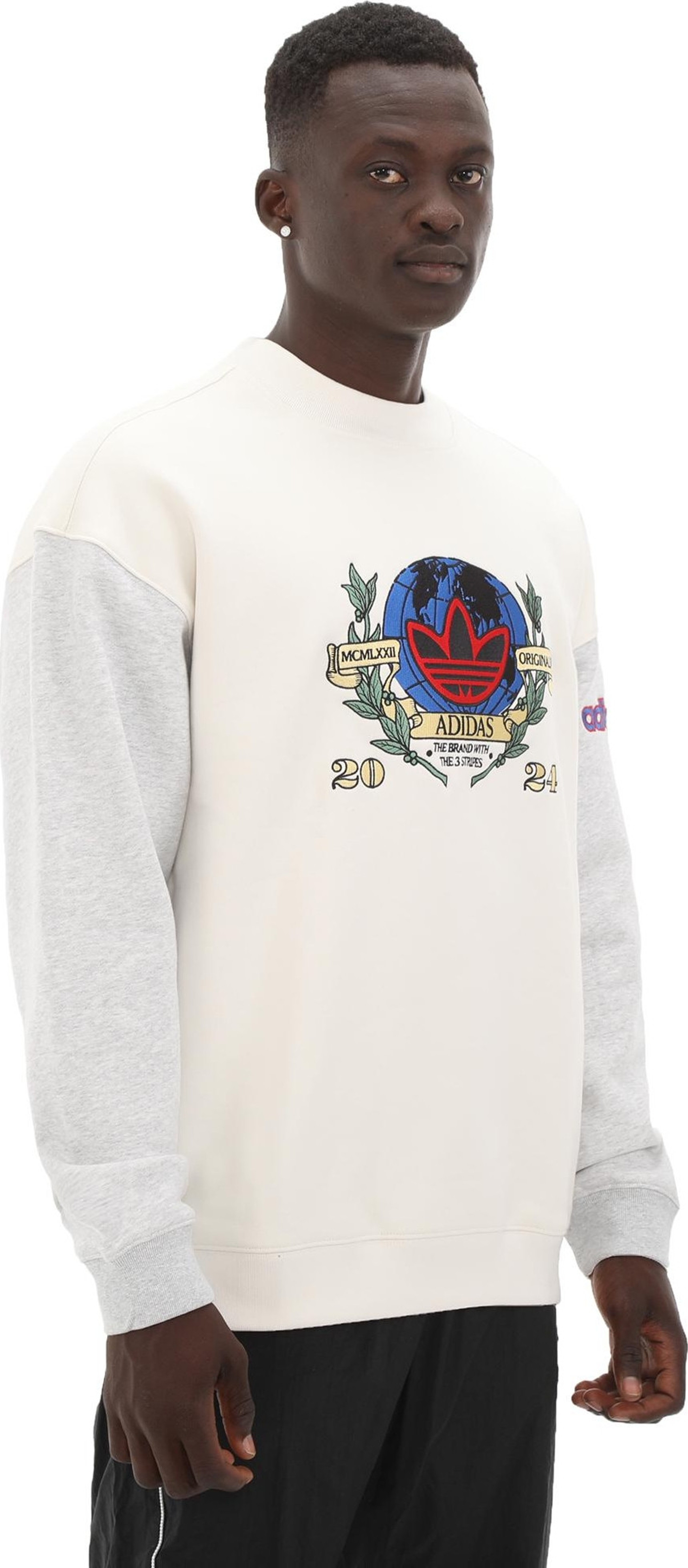 IX6755-E adidas Olpc Crew Erkek Sweatshirt Beyaz