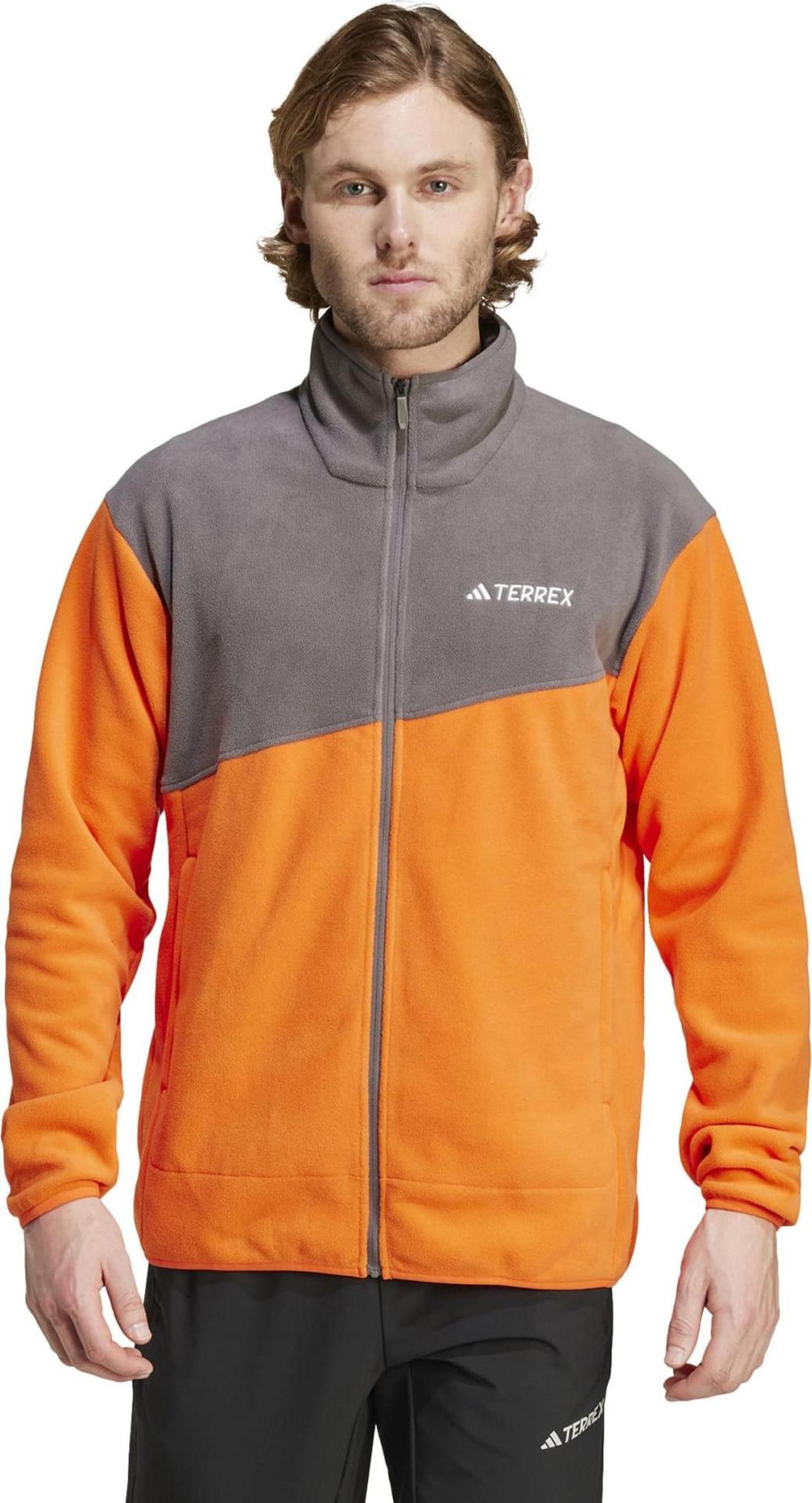 IZ3293-E adidas Mt Fz Fleece Erkek Ceket Turuncu - idefix