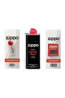 Zippo Benzin Çakmak Benzini Taş Fitil Set Fırsat 3141-3 - Image 1