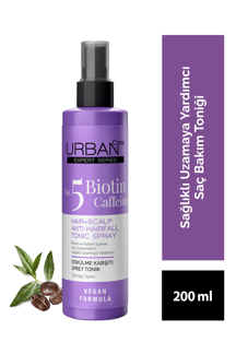 Expert Biotin Kafein Dökülme Karşıtı Hızlı Uzamaya Yardımcı Saç Bakım Toniği 200ml Vegan - Image 1