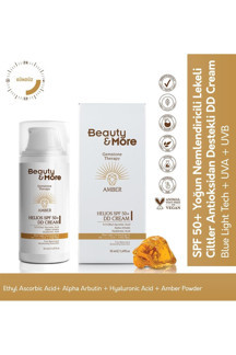 Beauty&more Amber Helios Spf 50 Dd Krem Formlu Güneş Kremi 50 ml Ethyl Ascorbic Acid Alpha Arbutin - Image 1