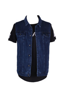 Viking'S Line Vikings Jeans Erkek Denim Trend Yelek Mavi Kot - Image 1