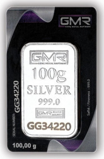 E-Gümüş 100 Gr Külçe Gümüş - Image 1