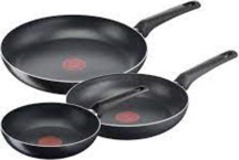 TEFAL B55691 Titanyum 1X SimpleCook 3'lü Tava Seti 20/24/28 cm 2100119732 - Image 1