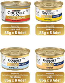 Gourmet Karışık Kıyılmış Konserve Yetişkin Kedi Yaş Maması 24 X 85 G - Image 1