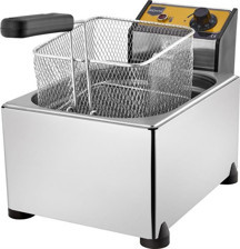 Remta R91 5 Litre Kapaklı Elektrikli Fritöz Paslanmaz Profesyonel Sanayi Tipi Fritöz Makinesi & Patates Kızartması Makinesi & Endüstriyel Büfe Tipi - Image 1
