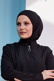 Remsa Mayo Yüzücü Eşarp Havuz Deniz Eşarp Siyah Rbe-01 - Image 1