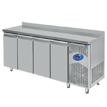 CSA Inox CSA Karacasan (430 Çelik) 235 cm 260 Lt Dört Kapılı 600'lük Tezgah Altı Buzdolabı - Image 1