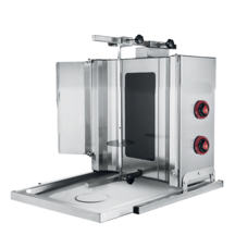 CSA Inox CSA Karacasan Endüstriyel Elektrikli 2 Radyanlı Döner Ocağı Makinesi - Image 1