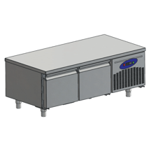 CSA Inox CSA Karacasan (304 Çelik) 135 Lt 120 cm İki Kapılı 700'Lük Tezgah Altı Buzdolabı - Image 1