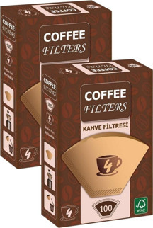 Coffee Filters Caffeo Filters NO4 100 Adet Kahve Filtre Kağıdı x 2 Adet - Image 1