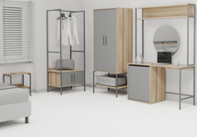 Lagomood Modulago Maxi Otel Mobilya Takımı Antrasit Ceviz - Image 1