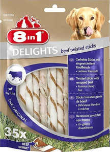 8in1 Delights Köpekler Için Biftekli Ödül Çubuğu 35 adet 190 gr - Image 1