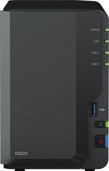 SYNOLOGY DS223 REALTEK QC 2 GB RAM- 2-diskli Nas Server (Disksiz) - Image 1