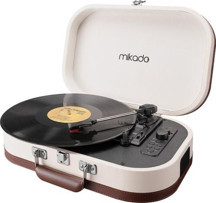 Mikado Nostalgia Mn-101 Pikap Fil Dişi Turntable+Rca+Bluetooth Destekli Müzik Kutusu - Image 1