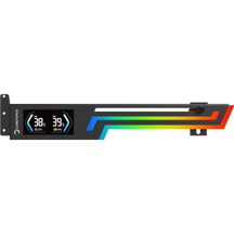 Gamepower Heatsync ARGB LCD Ekran Kartı Tutucu Siyah - Image 1