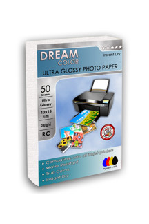 Dream Color Epson L3151, L3250, L3251, L3156, L3256 Uyumlu Ultra Parlak Fotoğraf Kağıdı 10X15 240 Gr 50 Yaprak - Image 1