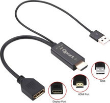 Qport Q-DPX HDMI (M) To Displayport(F) Çevirici - Image 1
