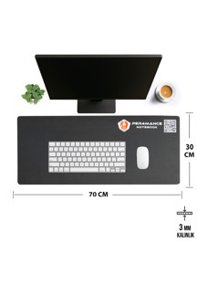 Per4mance Notebook 70X30 Kaydırmaz Siyah Mouse Pad - Image 1