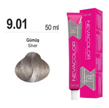 NEVACOLOR SAÇ BOYASI 9.01 GÜMÜŞ  - Image 1