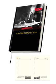 Sticker Art 2026 Atatürk Ajanda Yıllık Atatürk Ajandası 17x24 cm - Image 1