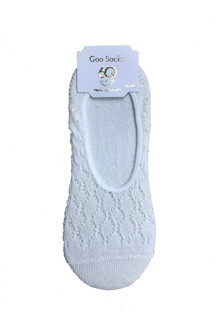 Goo Socks 3 Çift Beyaz Renk Fileli Babet Çorap - Image 1