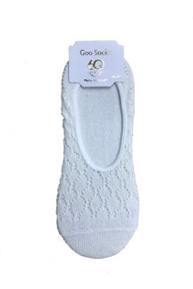 Goo Socks 6 Çift Beyaz Renk Fileli Babet Çorap - Image 1