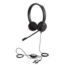 Jabra Evolve 20 Duo USB-C/A MS Mikrofonlu Kulak Üstü Kulaklık - Image 1