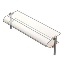 Öztiryakiler Servis Rafı, Çift Sıralı, 190x30 Cm - Image 1